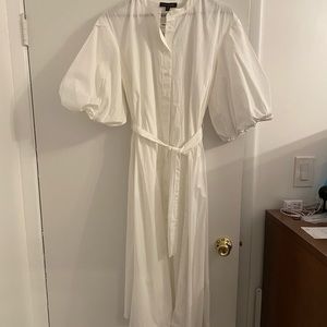 Banana Republic long white dress
